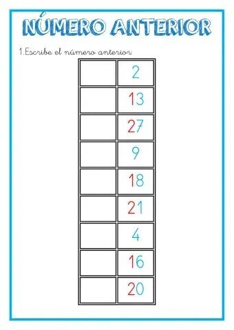 Número anterior