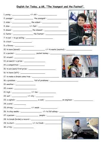 English for Today, The Youngest and the Fastest, Dina Shterengas