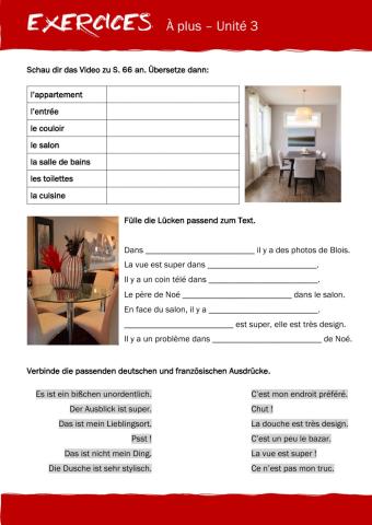 EXERCICES - L'appartement