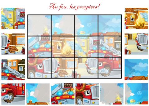 Firefighters puzzle 12 pieces