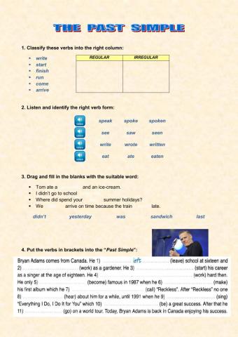 Past Simple practice