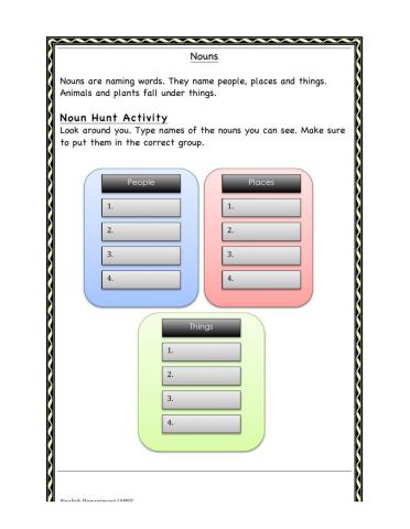 Noun Hunt