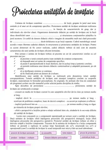 Unitatea de învățare