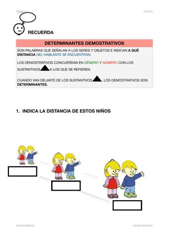 Determinantes demostrativos