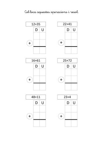 Sumes sense portar en caixes