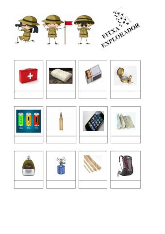 Fitxa Vocabulari Explorador