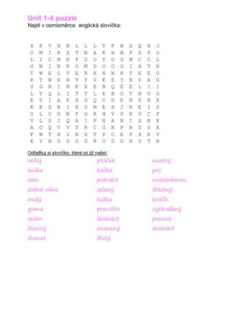 Chit Chat 1 - U1-4 wordsearch