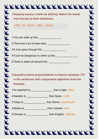 Nature and comparative adjectives