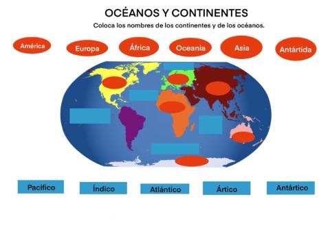 Continentes y océanos
