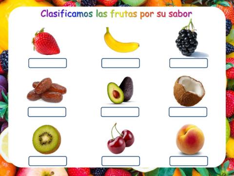 Clasificamos frutas por su sabor