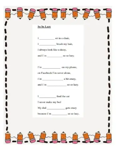 So So Lazy (Poem)