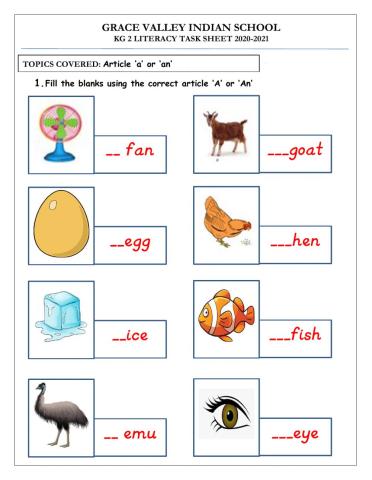 Article ‘a’ or ‘an’