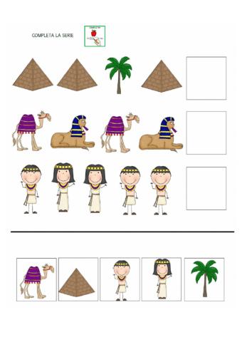 Serie Egipto y contamos pirámides
