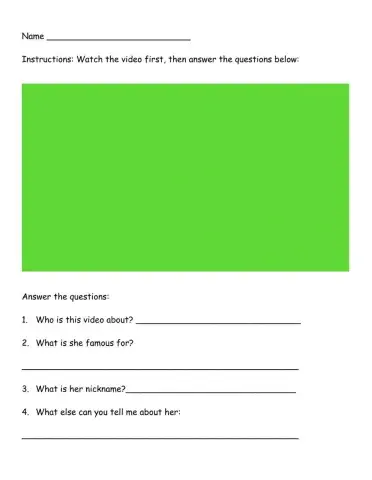 Harriet Tubman video and questions (Mon.2-1-2021)