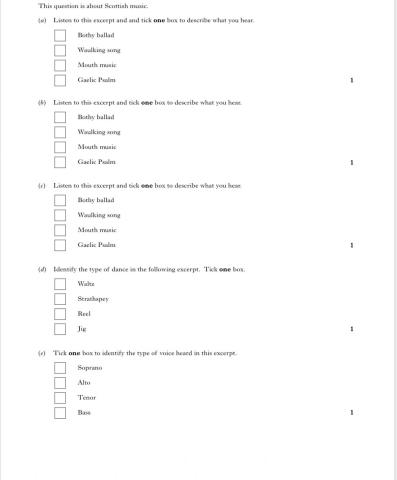 National 4 Practise Q5