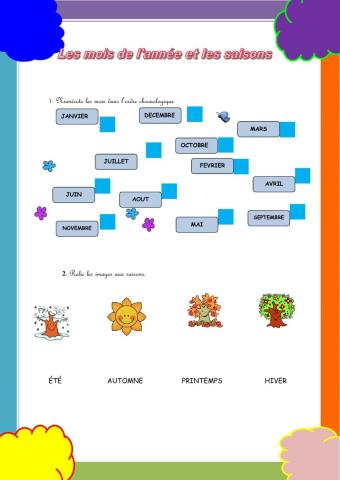 Les mois de l-année