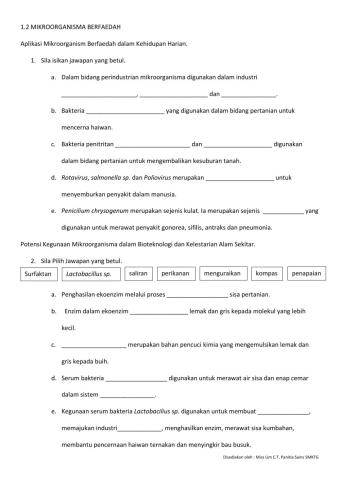 MIKROORGANISMA BERFAEDAH