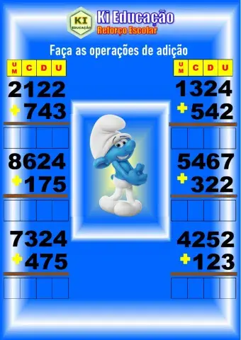 Adição 3º ano com 3 dígitos Masc