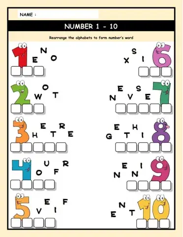 Number 1- 10