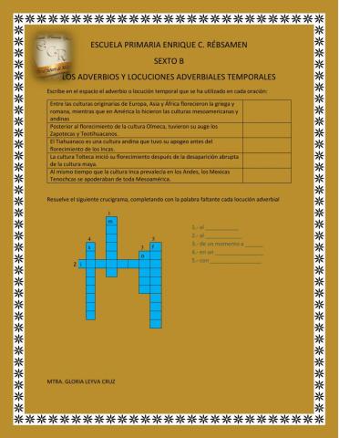 Adverbios y locuciones adverbiales