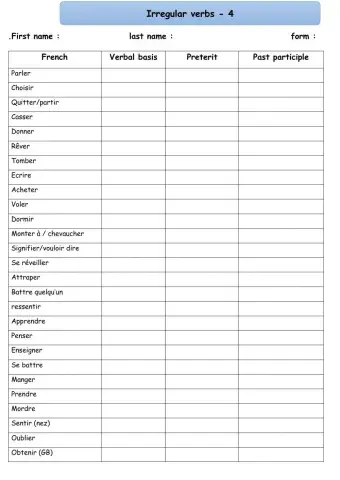 Verbes 4-version 2
