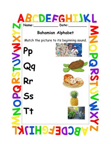 Bahamian Alphabet 4