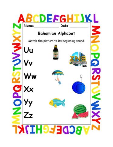 Bahamian Alphabet 5