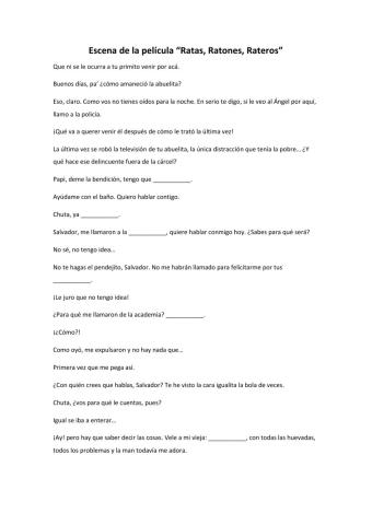 Transcripción Ratas Ratones Rateros