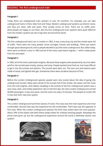 Reading and listening comprehension