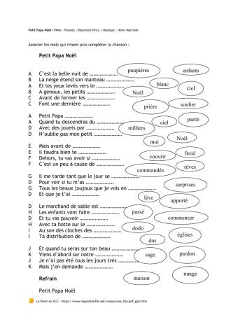 Villacicos en Francés