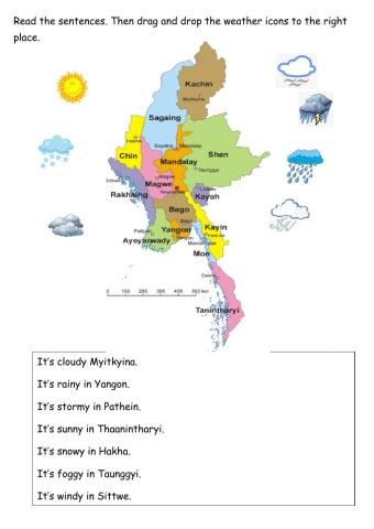 Myanmar Map Weather-2