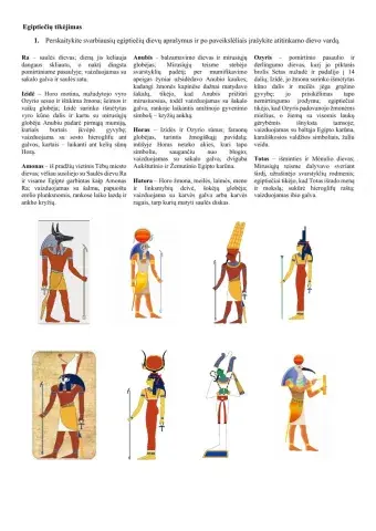 Egiptiečių tikėjimas