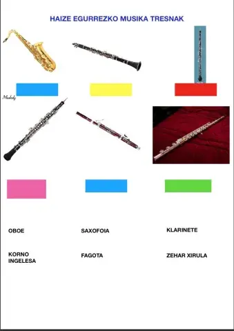 Haize egurrezko musika tresnak