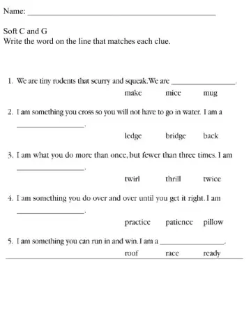 Hard and Soft C and G