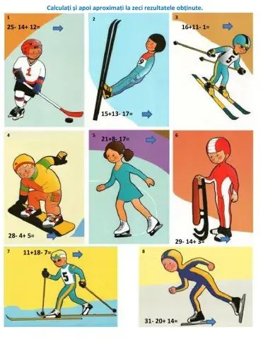 Adunări și scăderi cu trei termeni