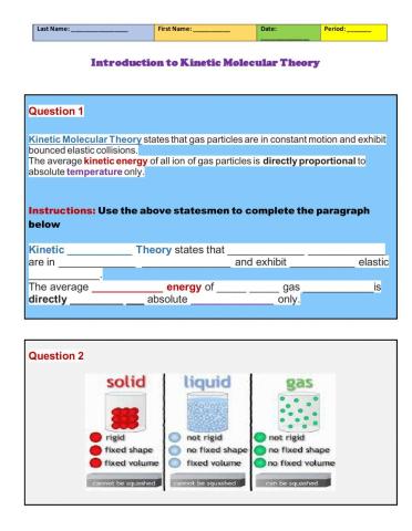Kinetic Molecular Theory