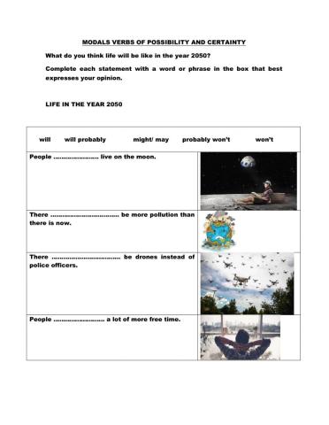 Modals of prediction