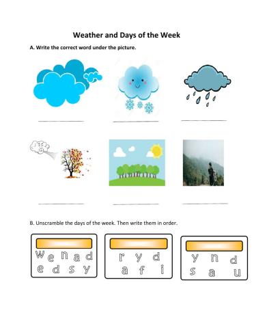 Weather and Days of the Week