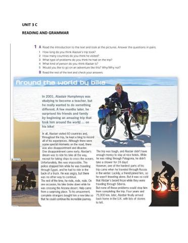 I 3 Unit 3 C Reading and grammar