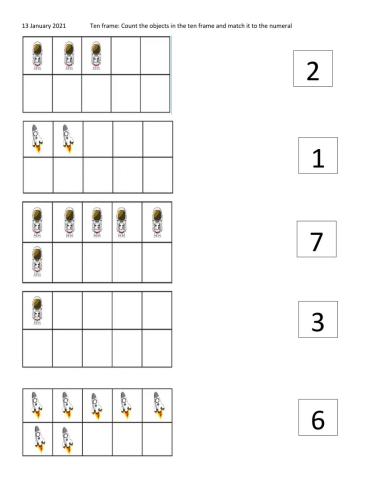 Count and Match numeral