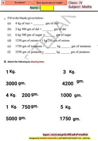 4th-MATHS-WS-9-5EM-BY MAHESH MACHARLA