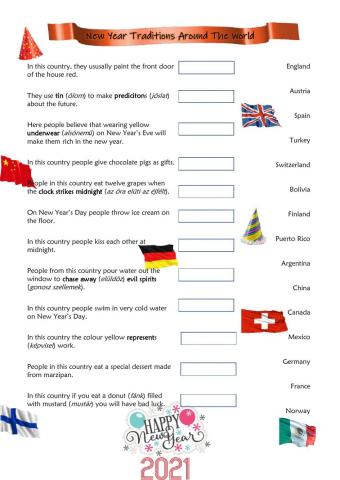 New Year's Traditions Around The World