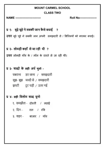 Hindi lesson