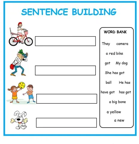 Sentence building