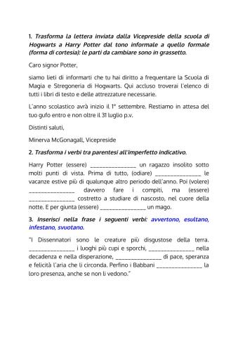 Grammatica Harry Potter