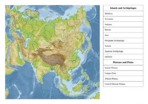 Asian islands and plateaus 1