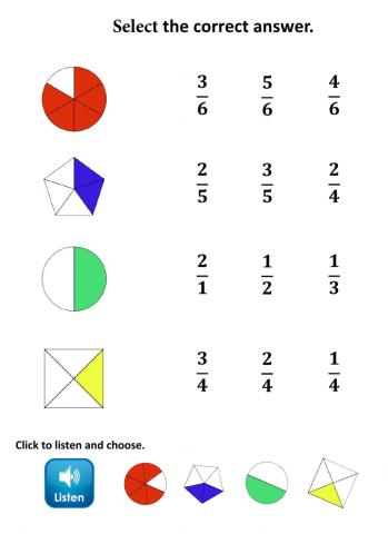 Select the correct Fraction
