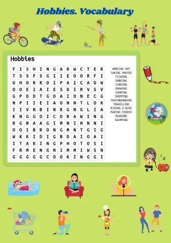 Hobbies. Vocabulary