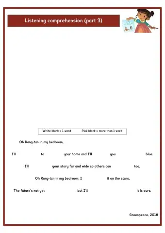 Listening comprehension - Rang-tan (part 3)