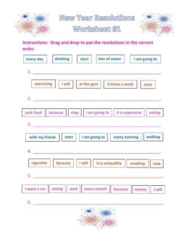 New Year Resolutions